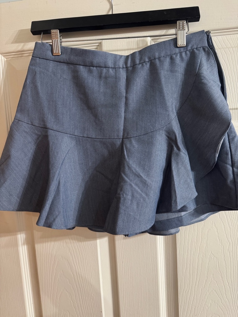 Women's Blue Ruffle Skort